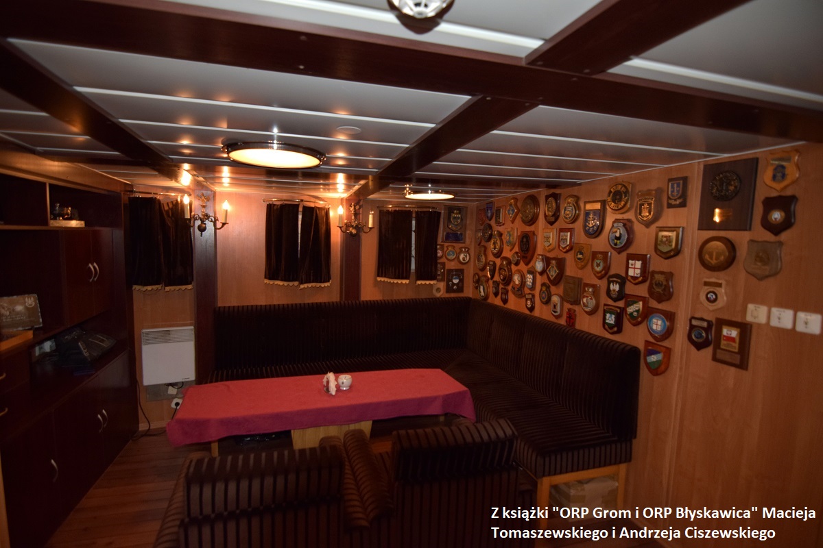 Salon kapitański ORP Błyskawica