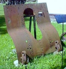 Tarcza pancerna prototypu wz.34, zachowana w muzeum w Skarżysko-Kamienna.