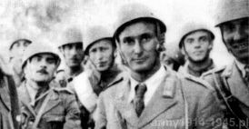 Porucznik S. Mainetto ze swoimi żołnierzami na Kefalonii (włoskie Cefalonia).