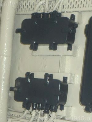 50. ORP Błyskawica, skrzynki elektryczne 