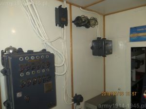 58. ORP Błyskawica, tylny lewy narożnik centrali
