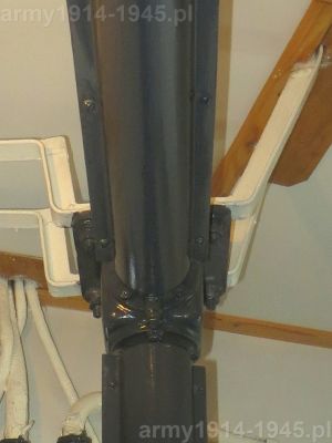 71. ORP Błyskawica, złącze pionowej z poziomą osłoną