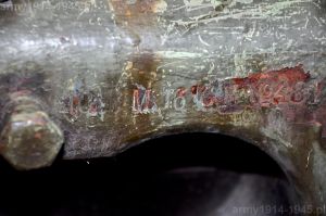 Bicie na górnej części nasady zamka haubicy: 10 cm M 16 G. H. czyli 10 cm Model 16 Gebirgs Haubitze (fot. MWL)(Źródło: MSZ)